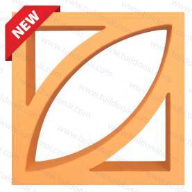 Gạch đất nung Đồng Nai 20×20 chiếc lá T37 01