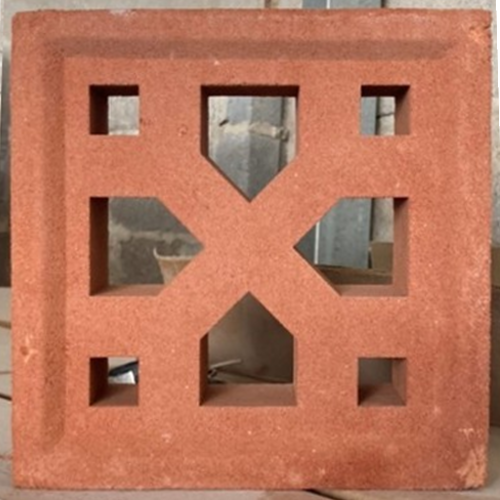 Gạch không nung bông gió 19×19 4 chữ Y đỏ 01