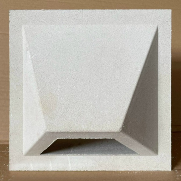 Gạch không nung bông gió 19×19 bánh ú trắng 01