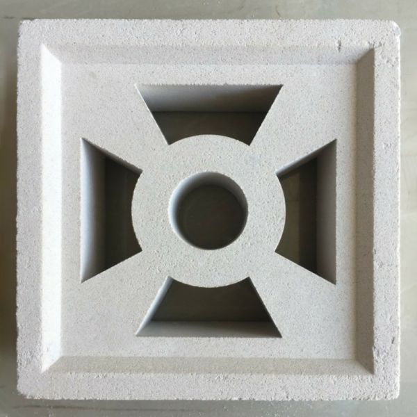 Gạch không nung bông gió 19×19 bếp lửa trắng 01