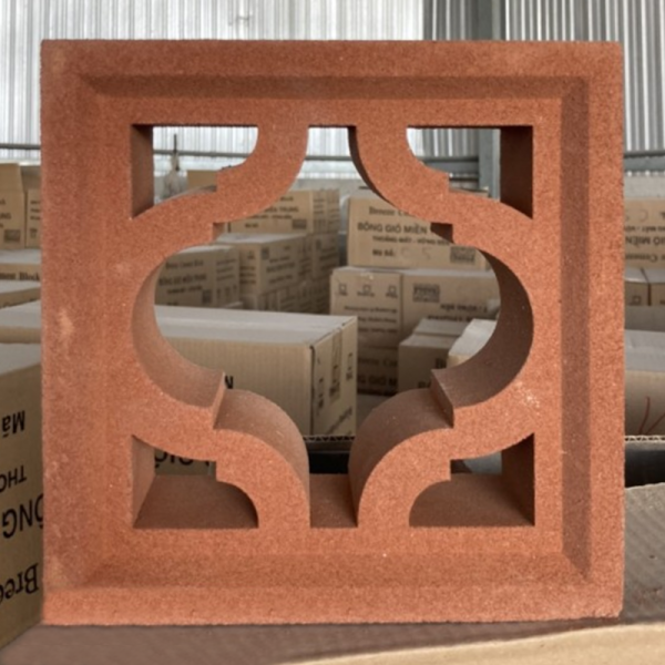 Gạch không nung bông gió 19×19 đèn đỏ 01