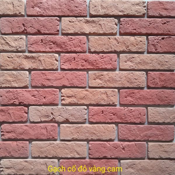 Gạch không nung cổ 5×18 đỏ, vàng cam 01
