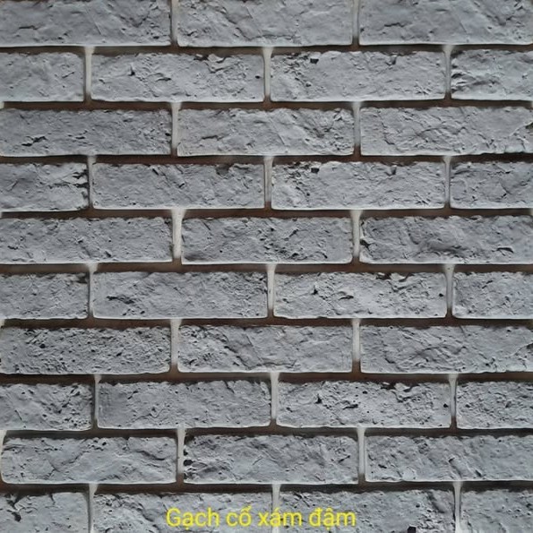 Gạch không nung cổ 5×18 xám đậm 01