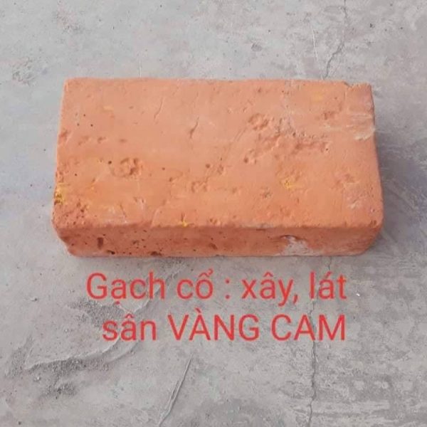 Gạch không nung cổ 9x18x5 vàng cam 01