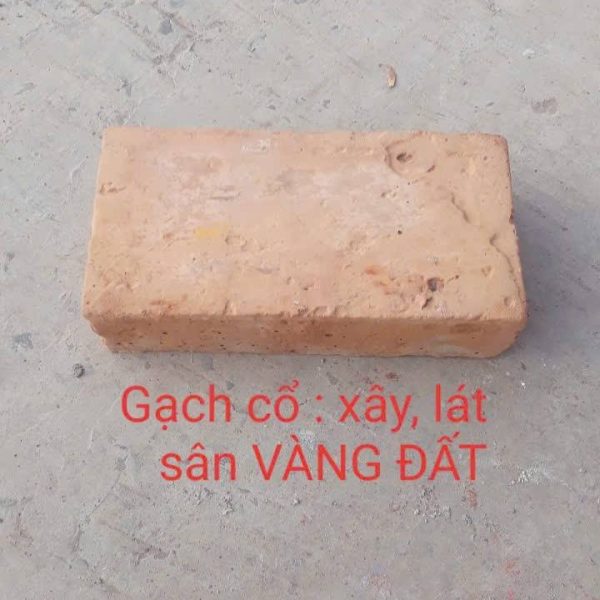 Gạch không nung cổ 9x18x5 vàng đất 01