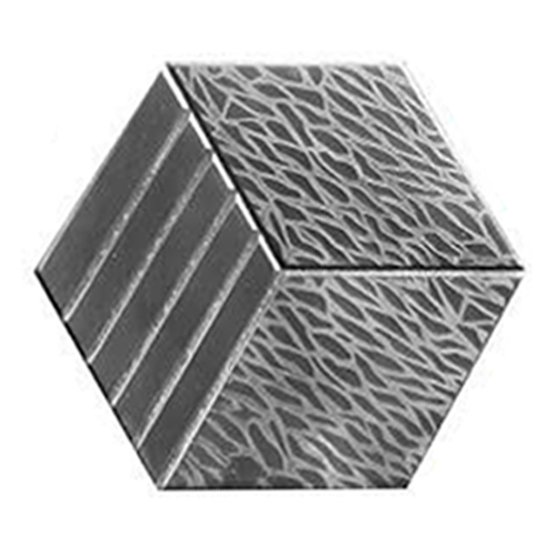Gạch không nung lục giác 25x29x6 giả đá bóng xám 01