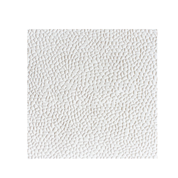 Gạch không nung sỏi 40x40x4 vuông trắng hạt nghiền 01