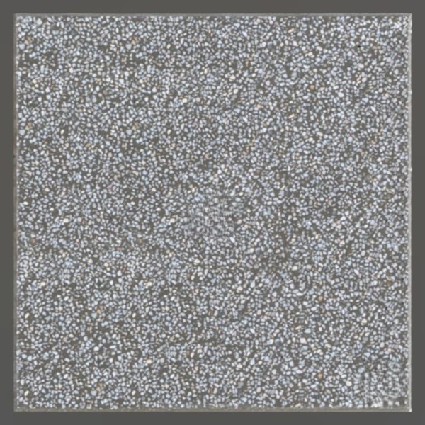 Gạch không nung terrazzo 40x40x3 trơn có viền đen 01
