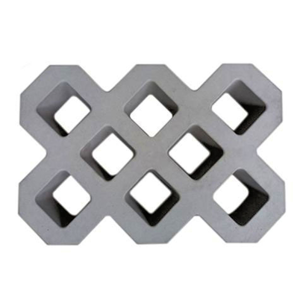Gạch không nung trồng cỏ 27x40x8 8 lỗ bóng xám 01
