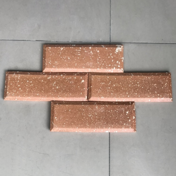 Gạch gốm 7×20 đỏ bông bo 01