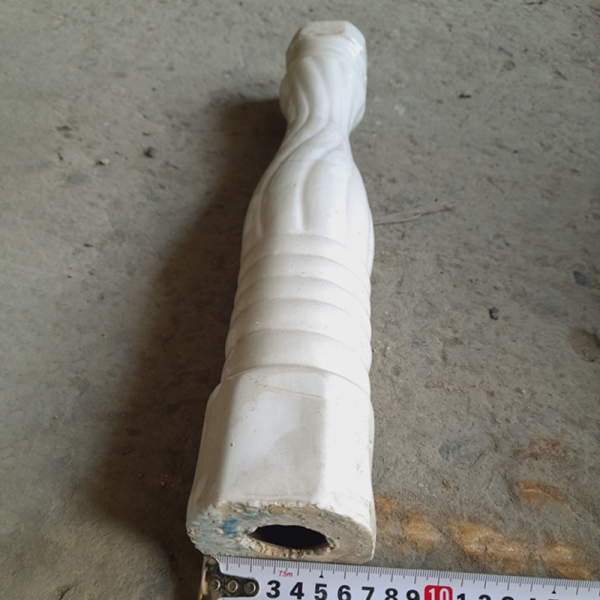 Lan can gốm 46 men trắng 01