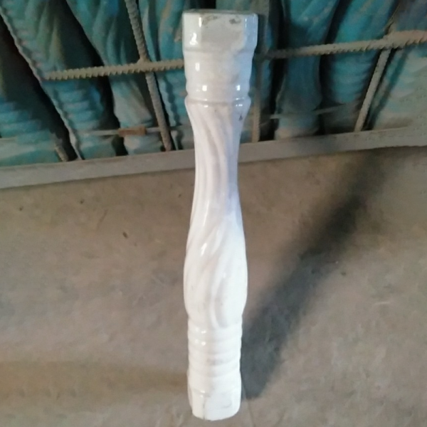 Lan can gốm 48 men trắng 01