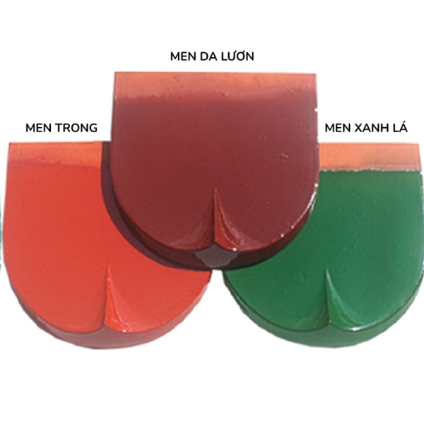 NĐN Mỹ Xuân 15.5×15.5×1.2 mũi hài nhỏ men xanh lá 01