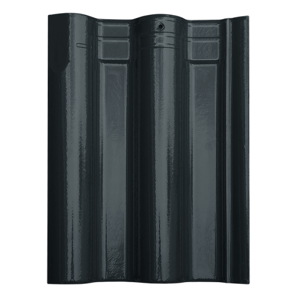 Ngói đất nung Amado 41x30x1.2 1 vít men xanh rêu 6825 01