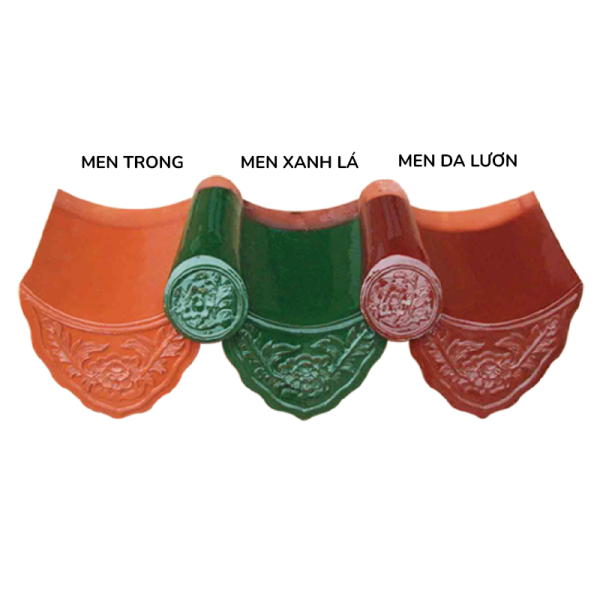 Ngói đất nung Mỹ Xuân 28x18x1.4 viền lớn men da lươn N11-TM 01