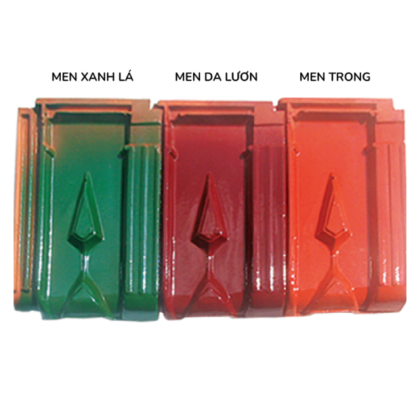 Ngói đất nung Mỹ Xuân 35×21.2×1.2 22 men xanh lá N01-TM 01