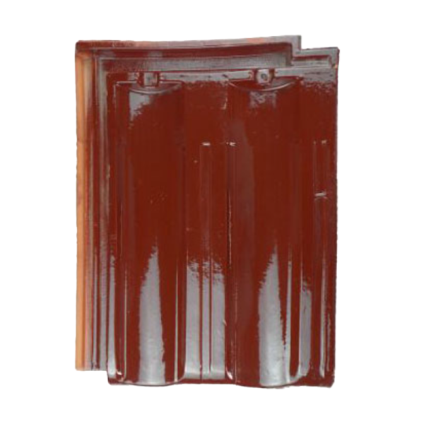 Ngói đất nung Mỹ Xuân 43.5×32.5×1.25 10 men da lươn N19-TM 01