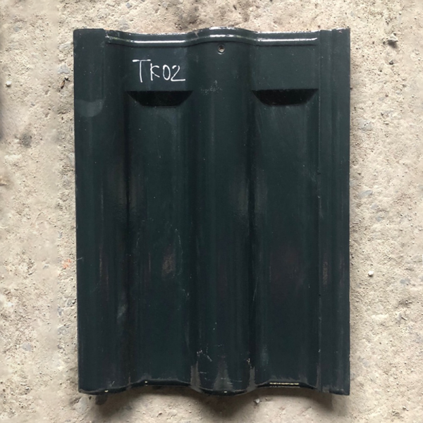 Ngói đất nung Takao 40x30x1.07 men rêu TK02 01