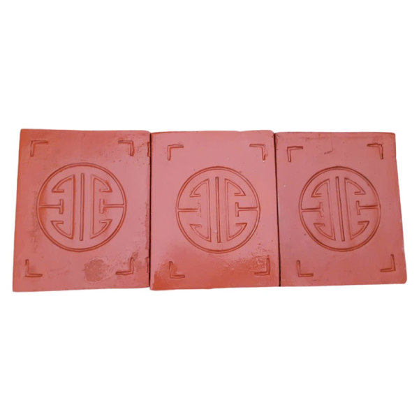 Ngói đất nung Xuân Hòa 20x15x1.2 màn chữ thọ 01